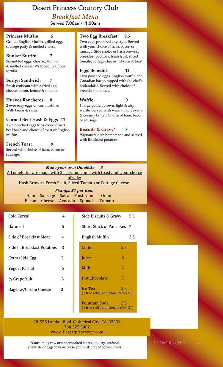 Menu page 1
