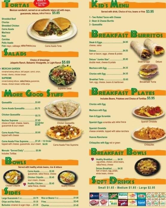 Menu page 2