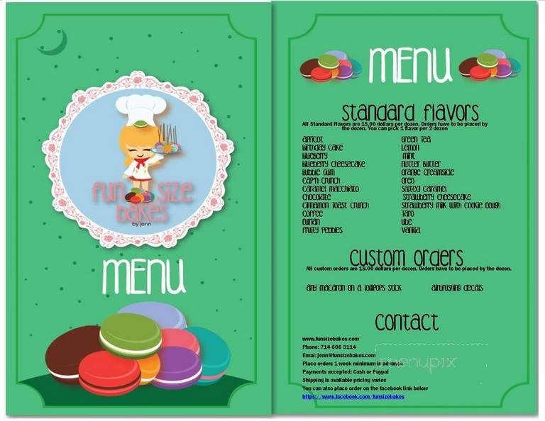 Menu page 1