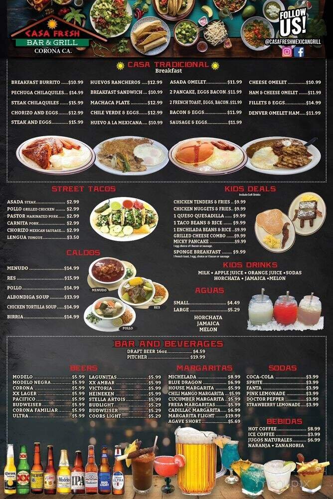 Menu page 1