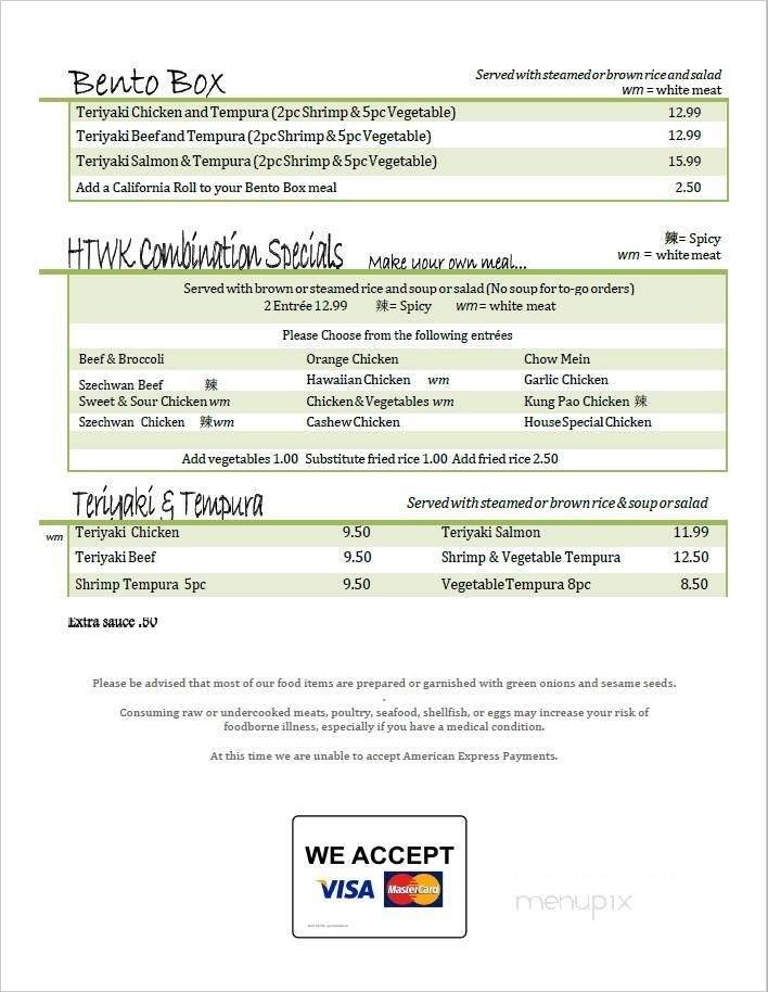 Menu page 6