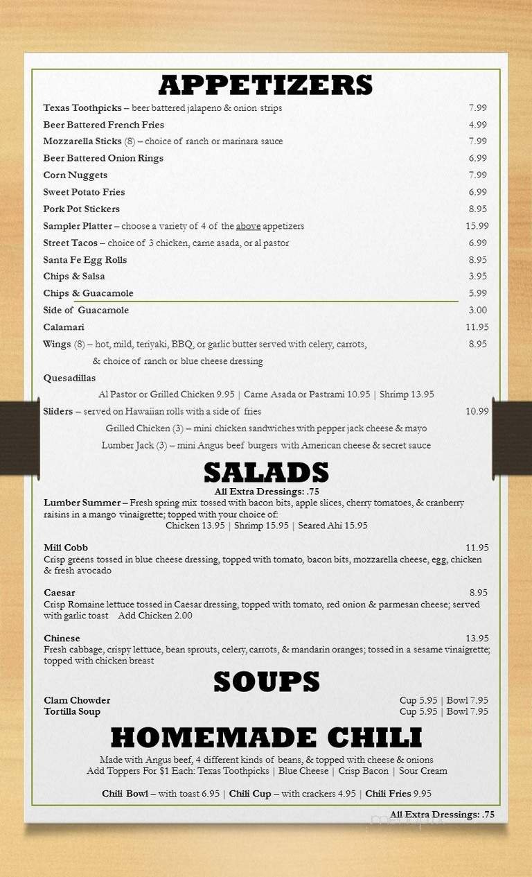 Menu page 2