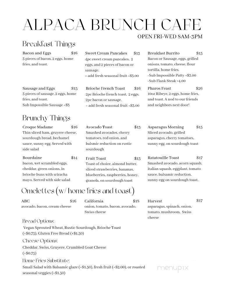 Menu page 1
