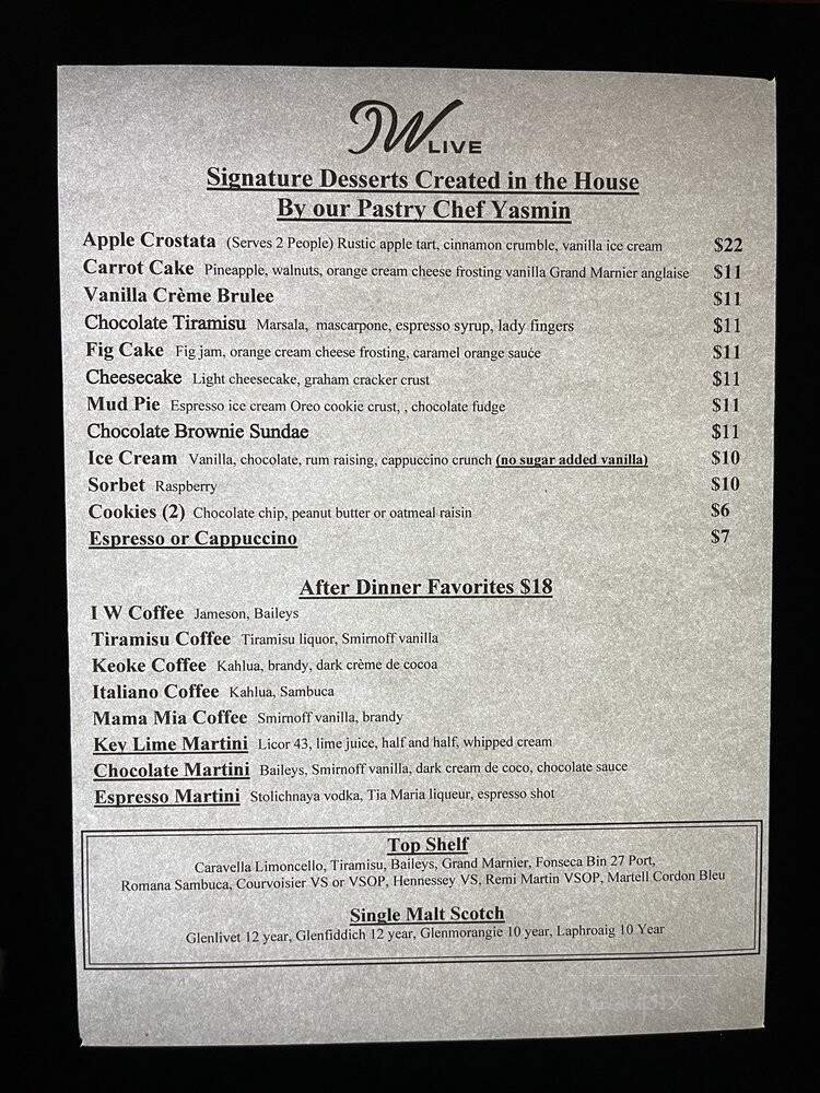 Menu page 1