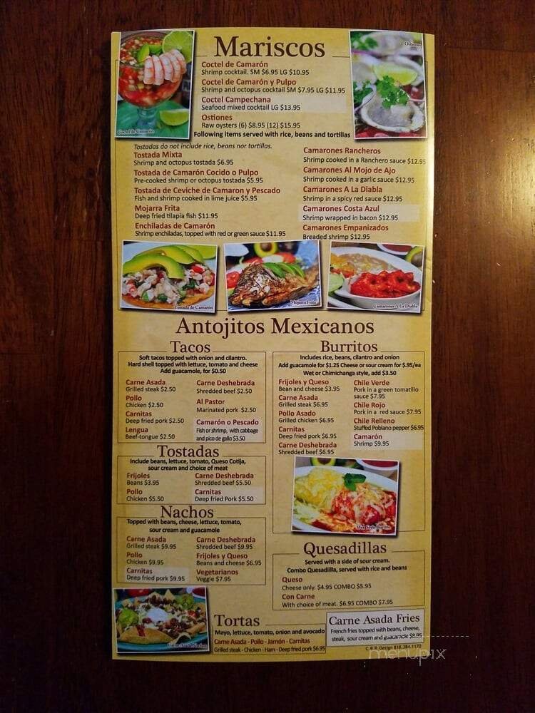 Menu page 1