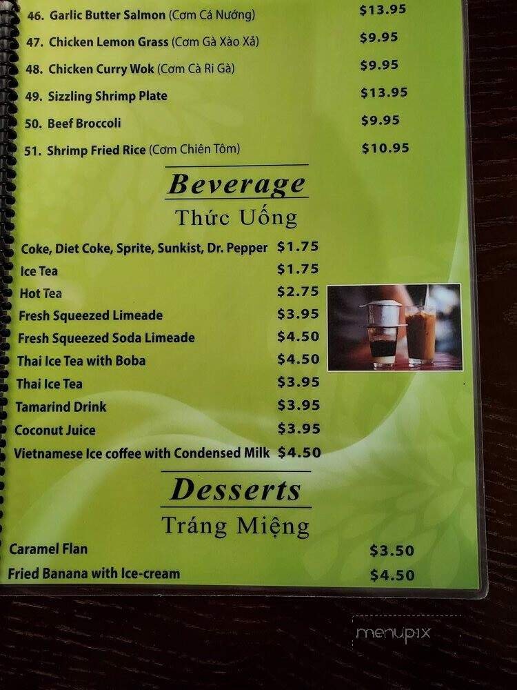 Menu page 1