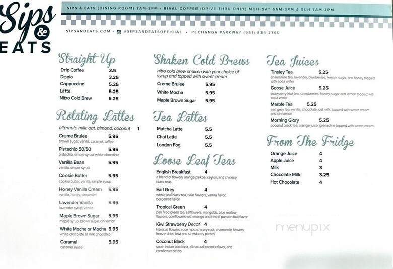 Menu page 3