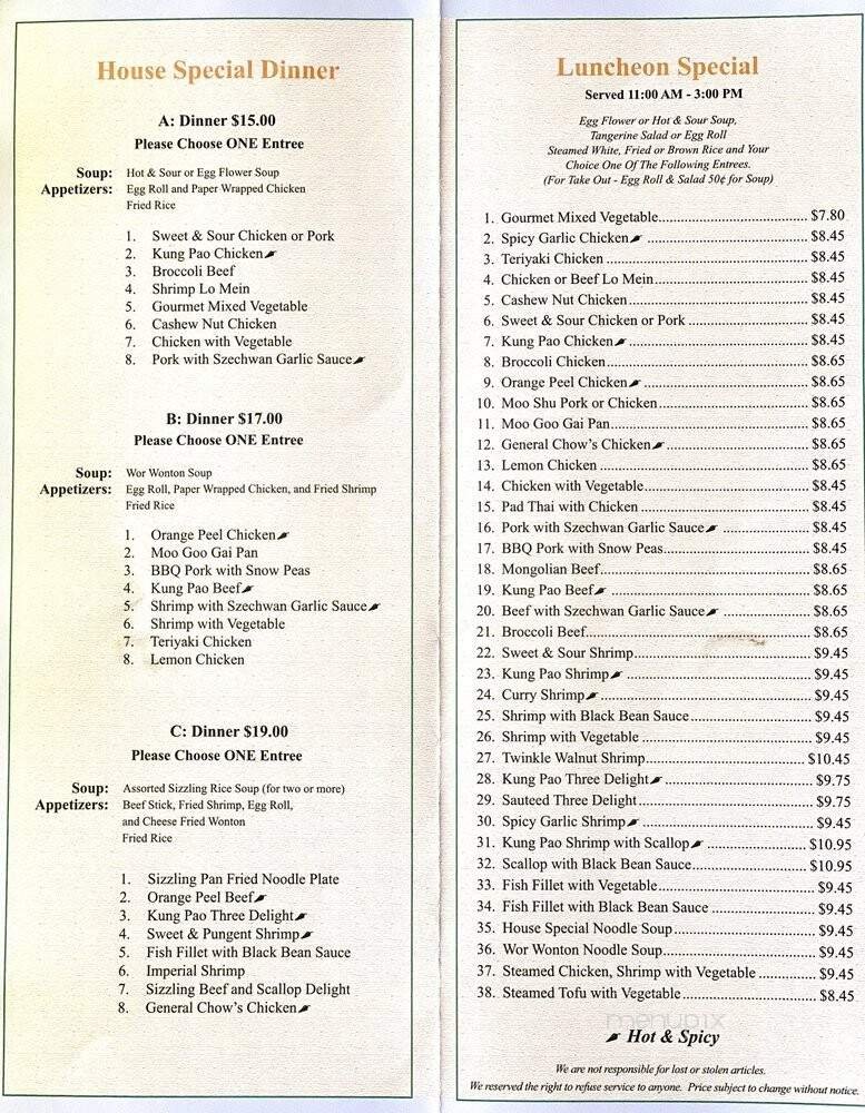 Menu page 2