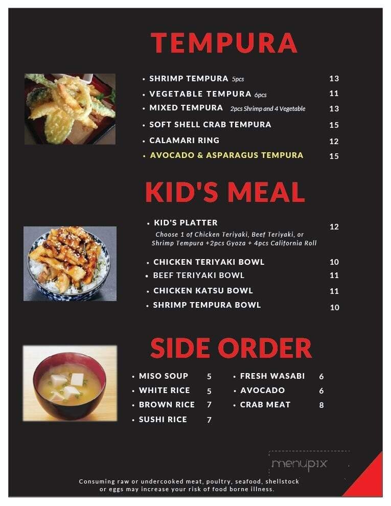 Menu page 8