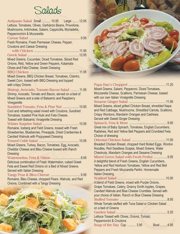 Menu page 2