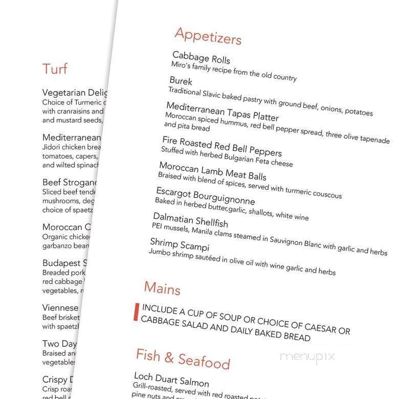 Menu page 1