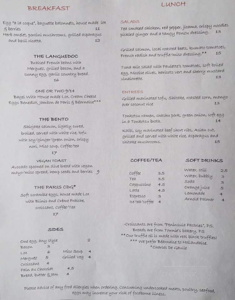 Menu page 8