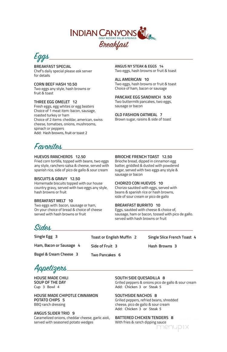 Menu page 1
