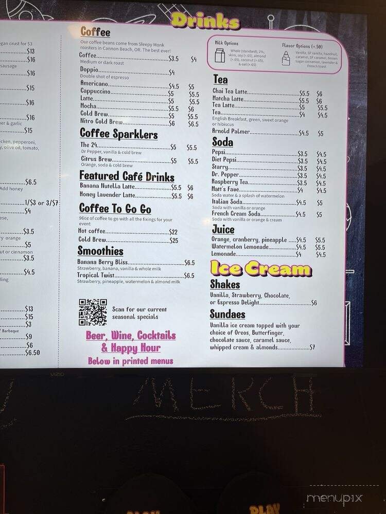 Menu page 1