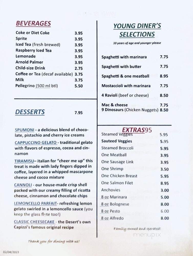 Menu page 2