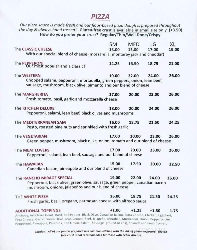 Menu page 5