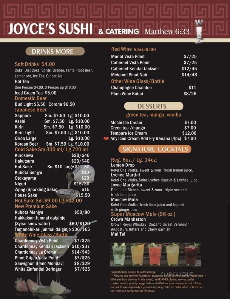 Menu page 7