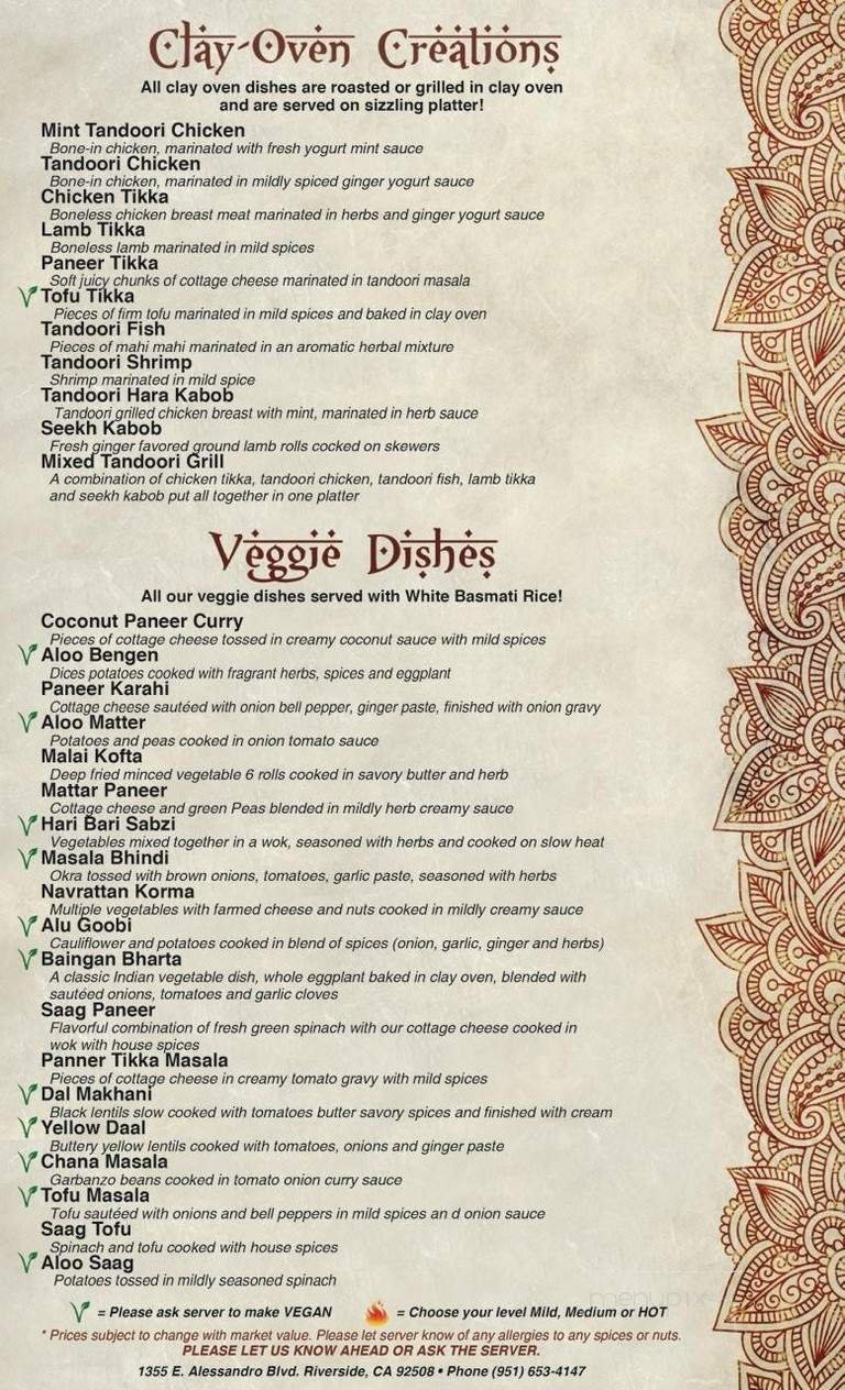 Menu page 2