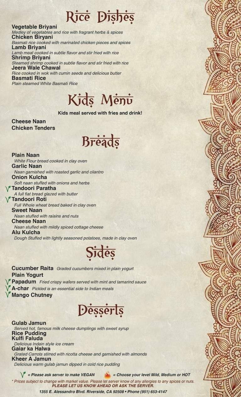 Menu page 4