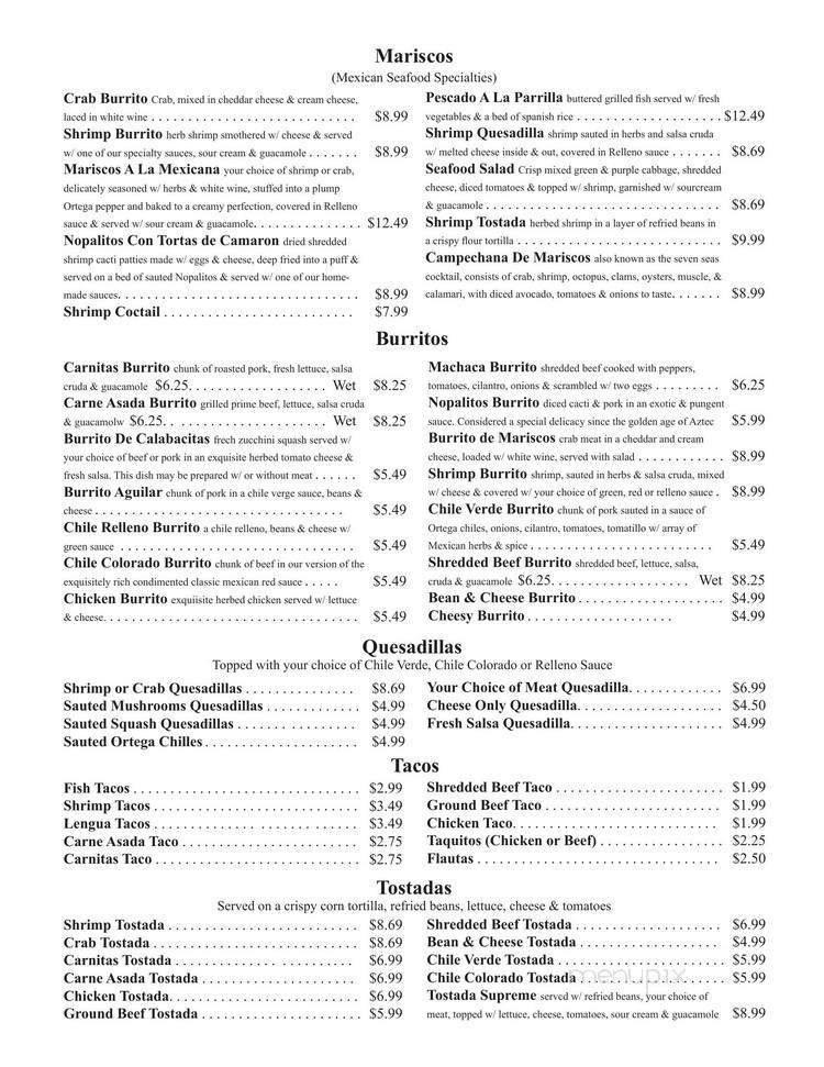Menu page 2