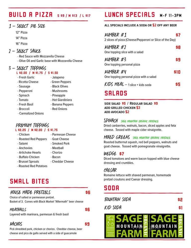 Menu page 1