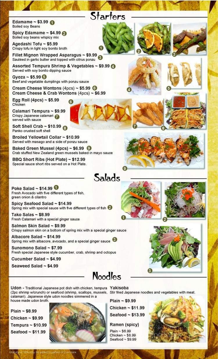 Menu page 2