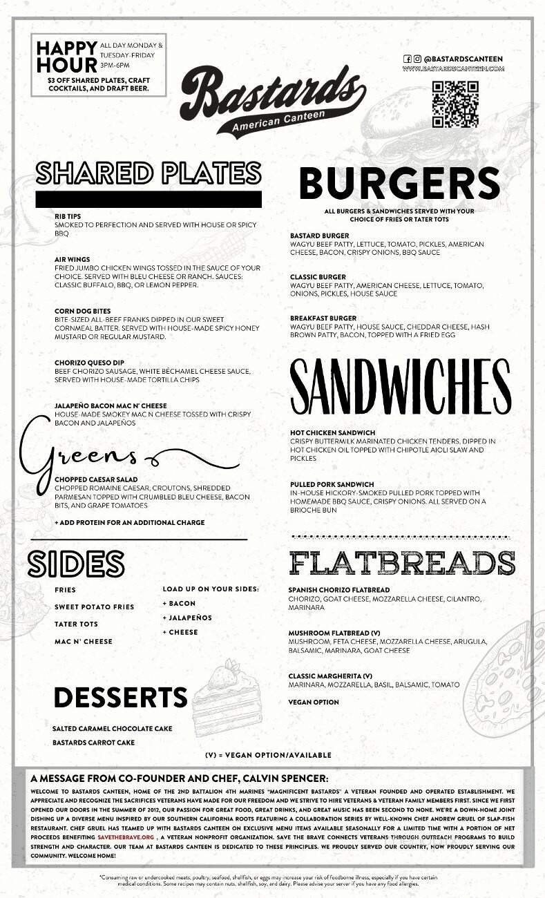 Menu page 1