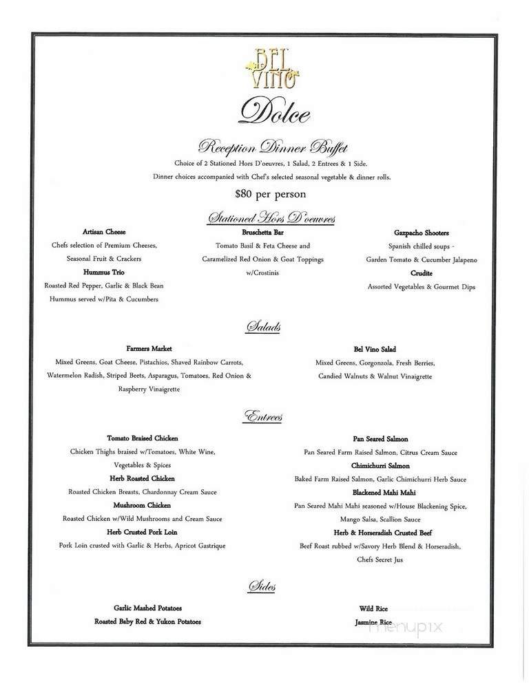 Menu page 1