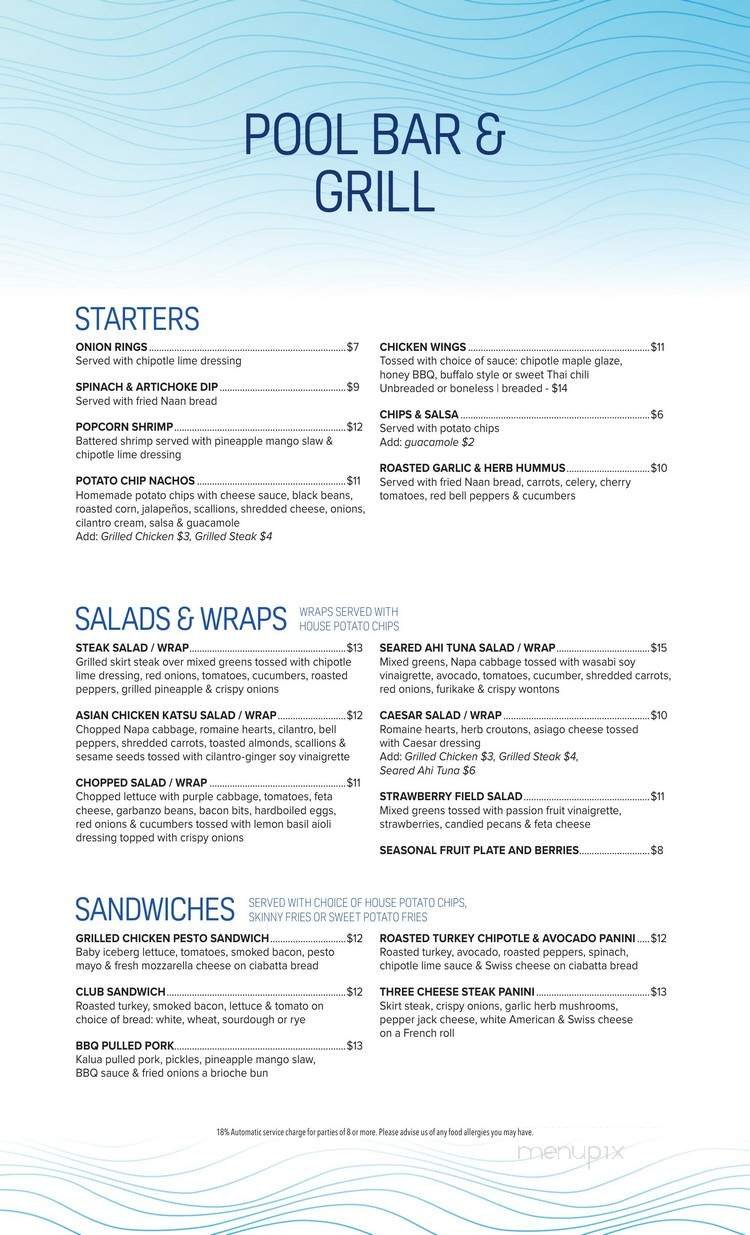 Menu page 1