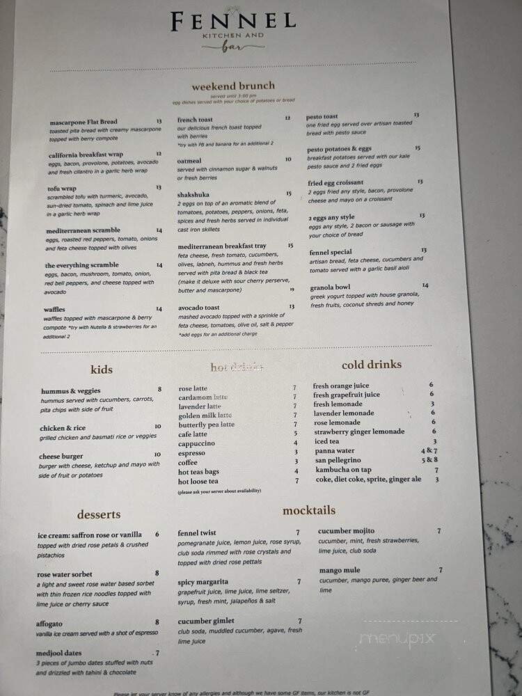 Menu page 2