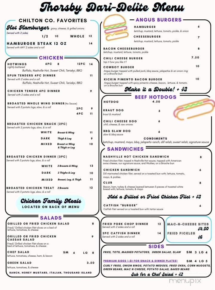 Menu page 1