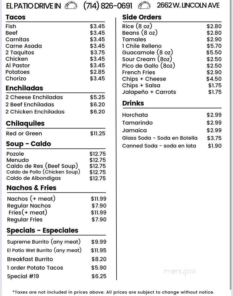 Menu page 2