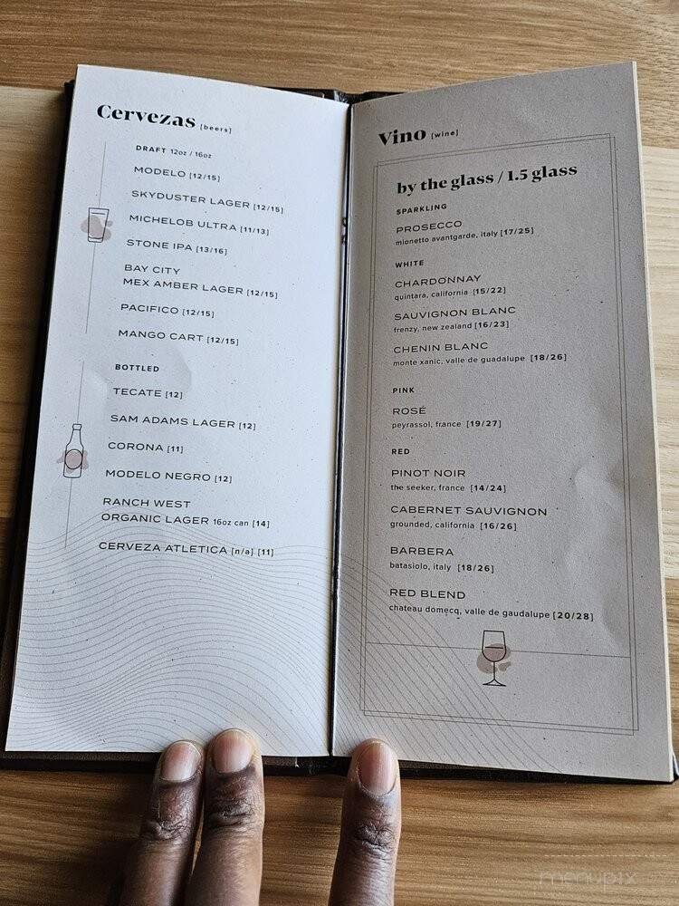 Menu page 1