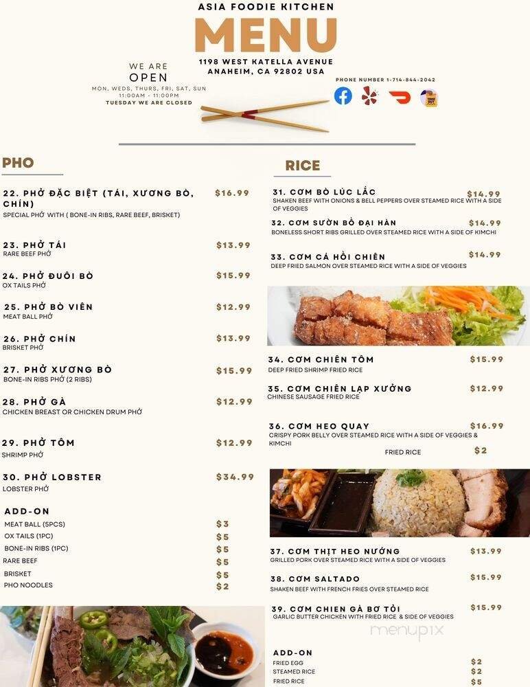 Menu page 2