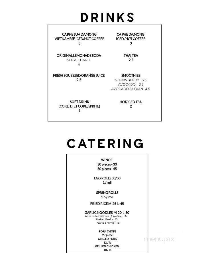 Menu page 1