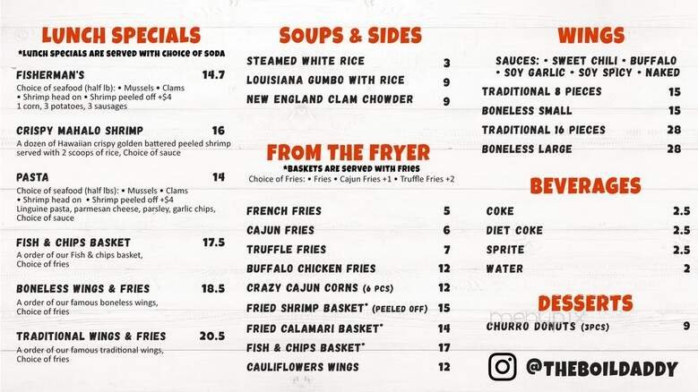 Menu page 1