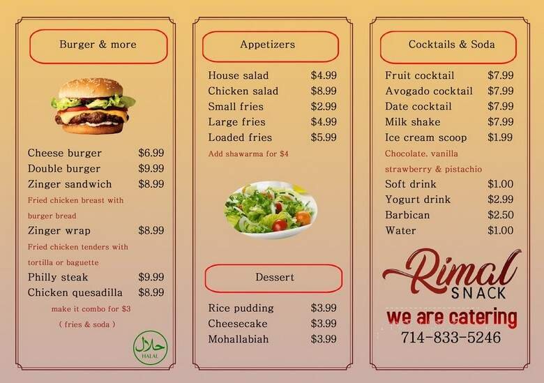 Menu page 2