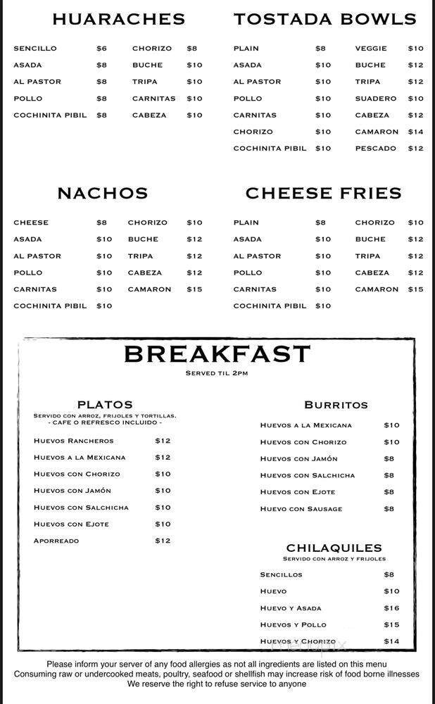 Menu page 2