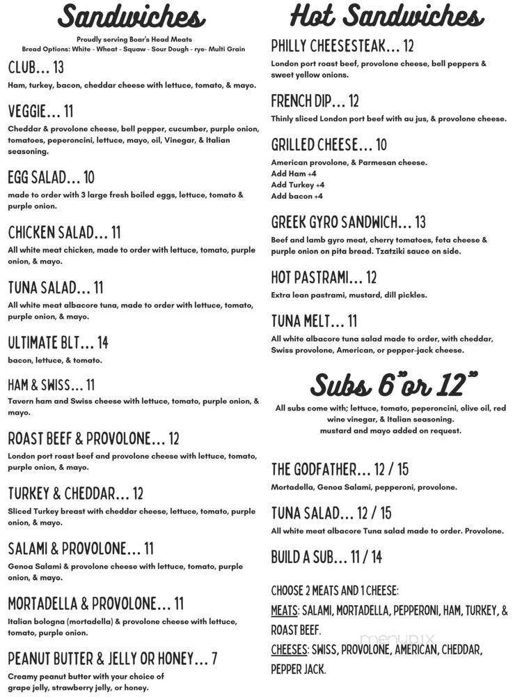 Menu page 2