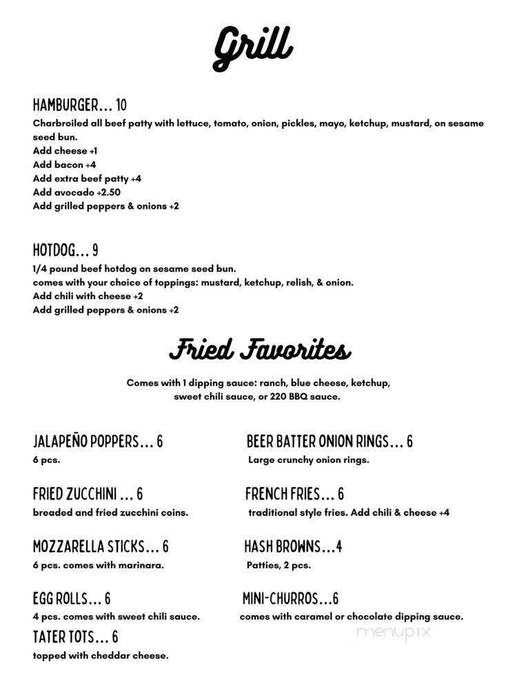 Menu page 3