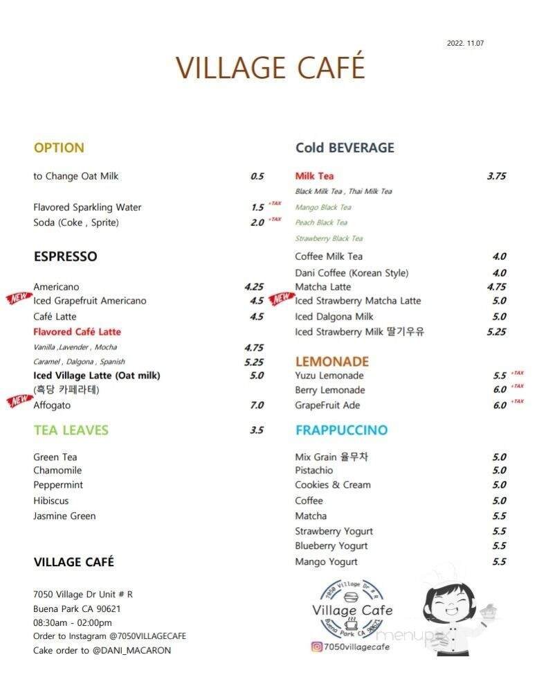 Menu page 2