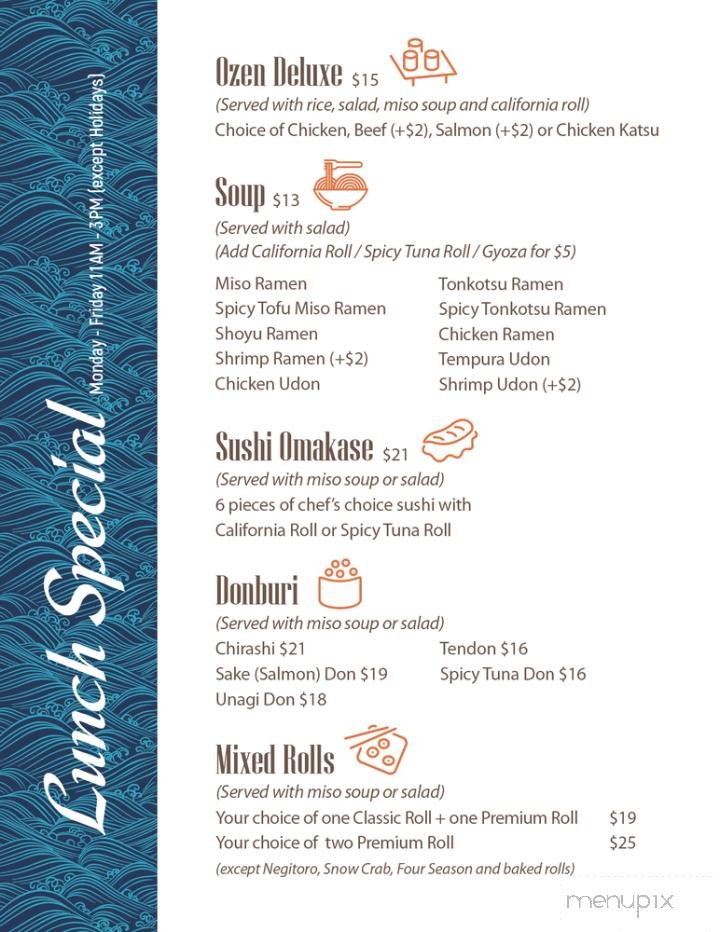 Menu page 3