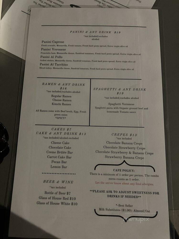 Menu page 1