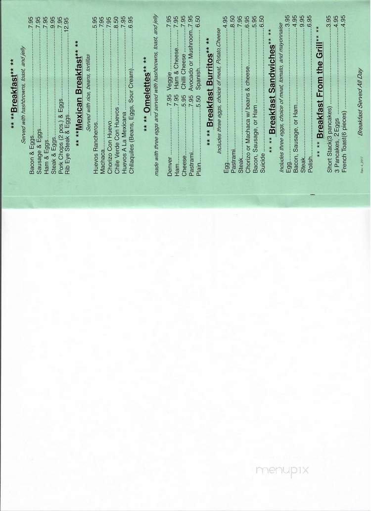 Menu page 2