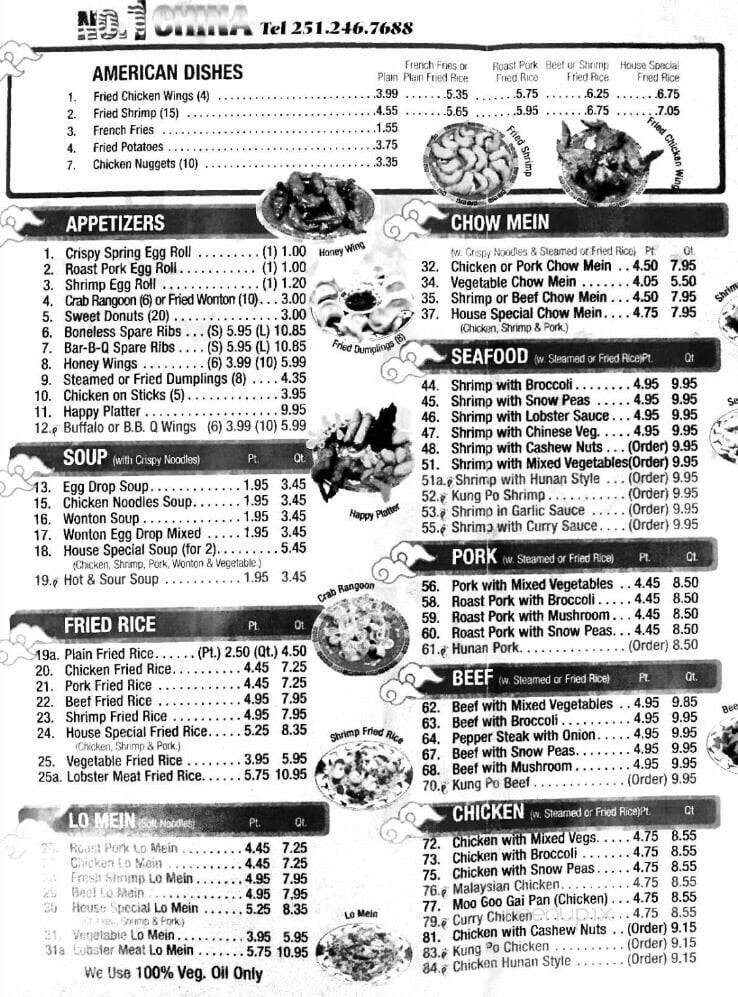 Menu page 3
