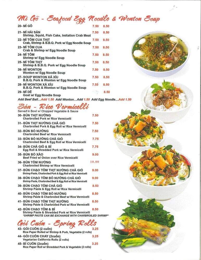 Menu page 3