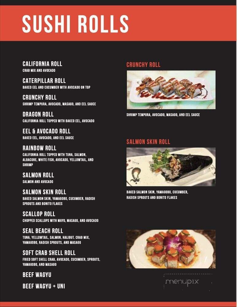Menu page 1