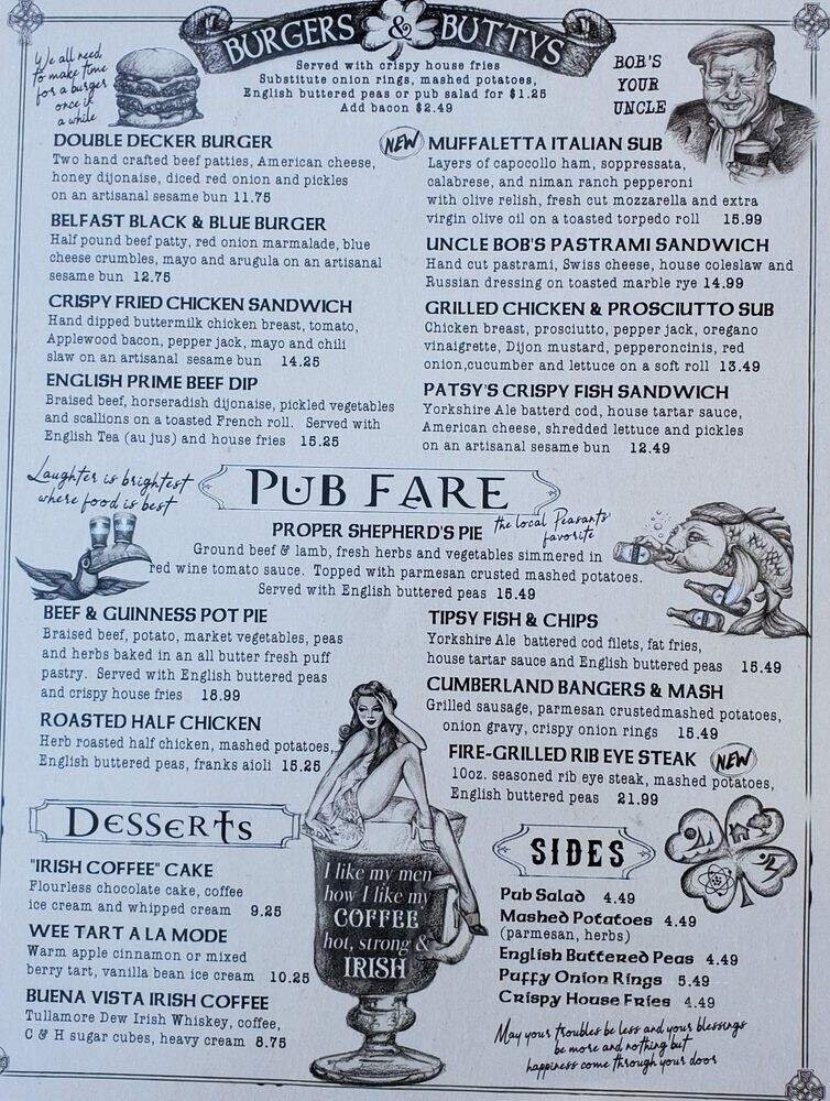 Menu page 1