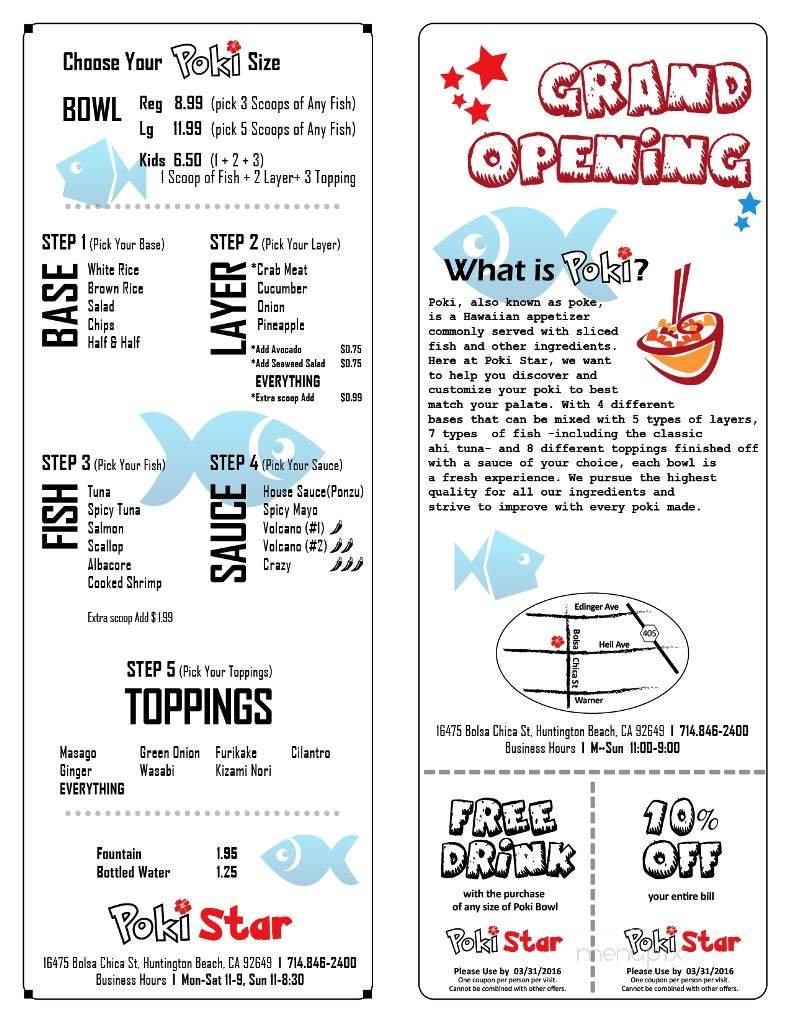 Menu page 1