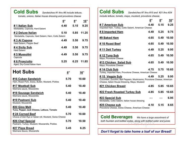 Menu page 2